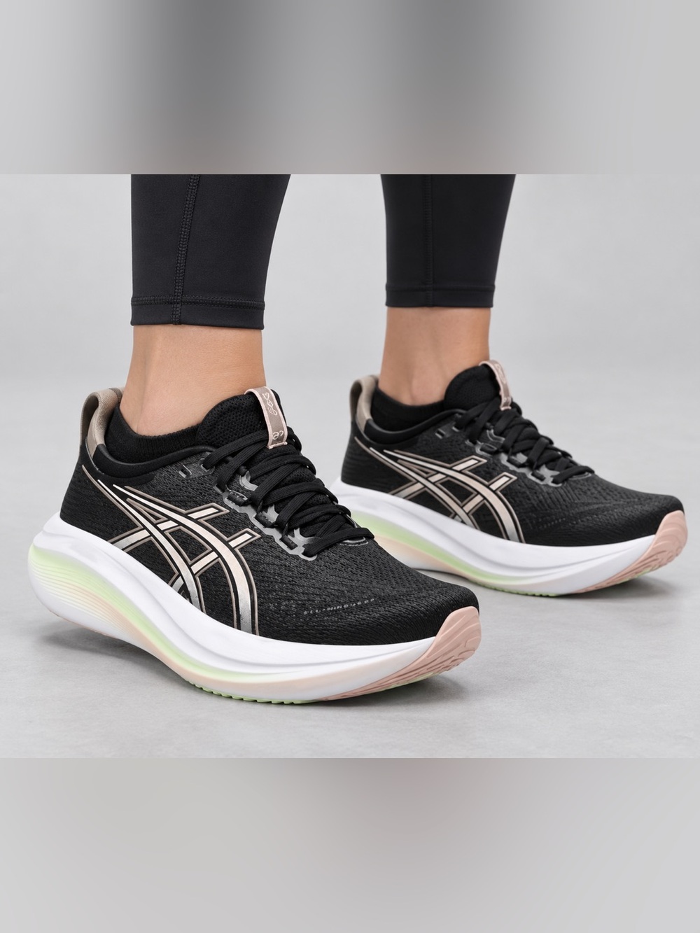 ASICS GEL-NIMBUS 27 Black FF BLAST+ Running Shoe Women 7